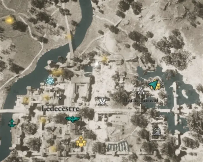 Контора в Ратае на карте мира Assassin’s Creed: Valhalla