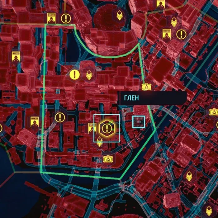 Задание Психофан на карте города Cyberpunk 2077