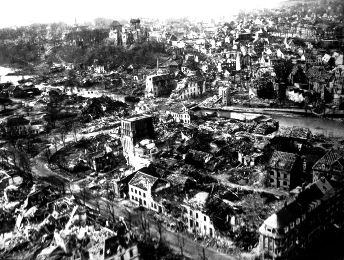 Руины Берлина в 1945 году. /Фото: radikal.ru