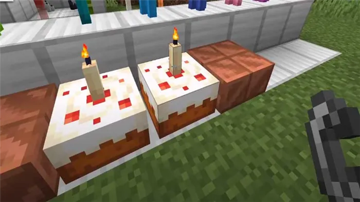minecraft candle cake