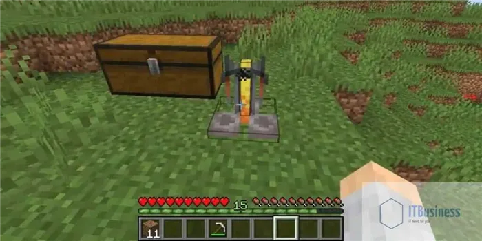 Скриншот стойки для заваривания Minecraft