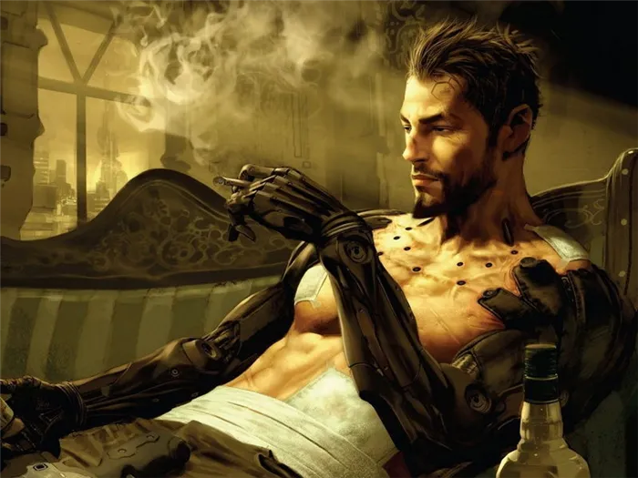 Главный герой игры Deus Ex: Human Revolution