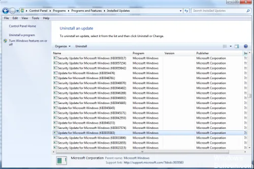 Uninstall-Windows-update-files