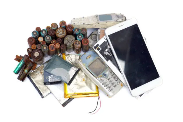Старые телефоны и аккумулятор
