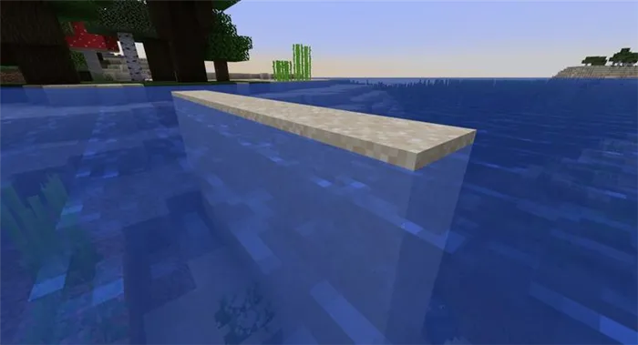 Как удалить воду в Minecraft