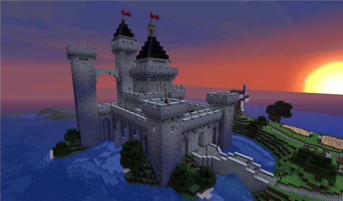 Замки в Minecraft - для опытных игроков