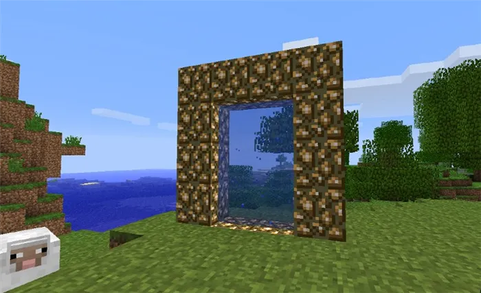 Как построить ворота в небо в Minecraft