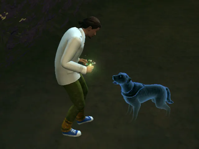 В Sims 4: Призрачные питомцы могут питаться амброзией.