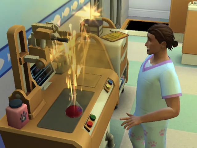 Sims 4: Химические лаборатории могут производить лакомства для домашних животных и успокоительные средства для отзывов.