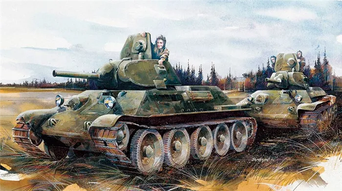 Опять же, есть Т-34 образца 1940 года.