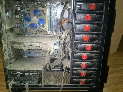 Грязный пыльный компьютер. Как очистить компьютер от пыли.