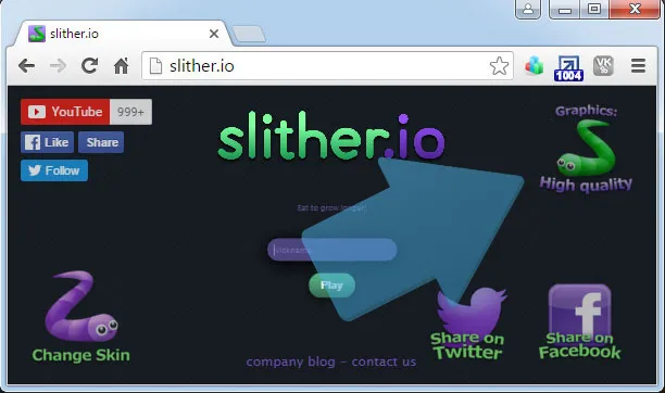 Снижение системных требований к графике для Slither.io
