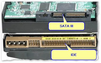 Сравнение примеров SATA III и IDE