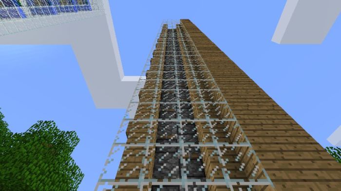 Как построить лифт в Майнкрафте