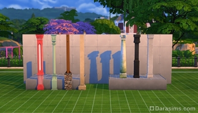 Платформы и колонны в The Sims 4