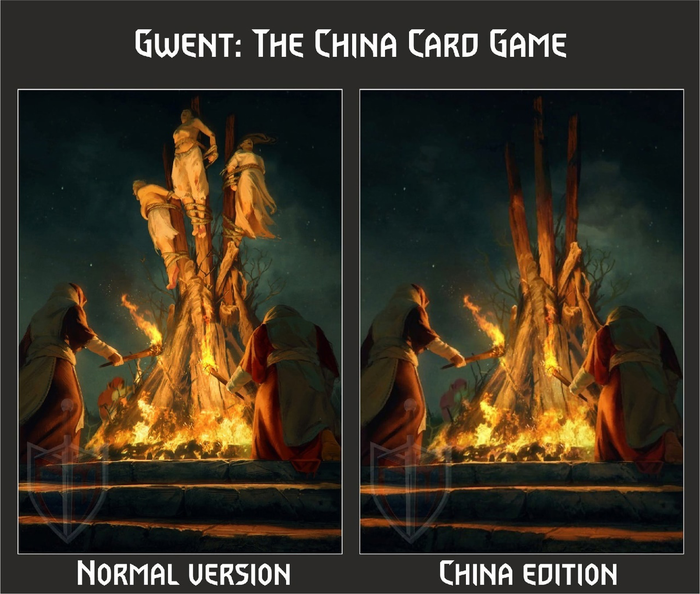 Для цензурированной китайской версии карт Гвинта я просто хочу придумать предысторию Гвинт, Цензура, Карточная игра, Ведьмак, Лонгпост, Китай