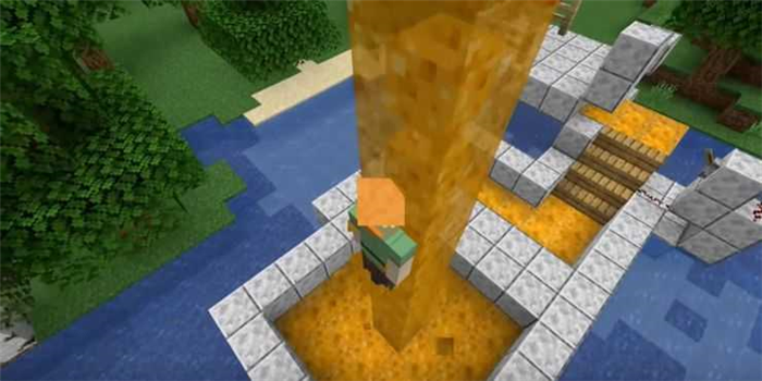 Minecraft скользит по блоку меда