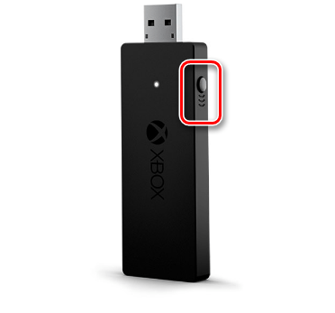Использование кнопки на адаптере Xbox One