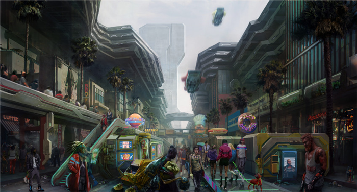 Играл в Cyberpunk 2077. Фантастический город будущего