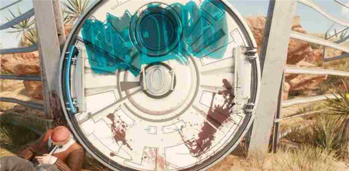 Одна из многих ссылок на другие видеоигры в Cyberpunk 2077, дверь хранилища можно найти в Бесплодных землях, если игроки знают, где искать. Убежище — отсылка к франшизе Fallout. 